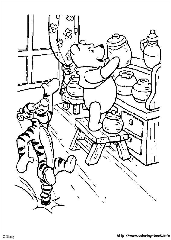 Winnie the Pooh coloring picture